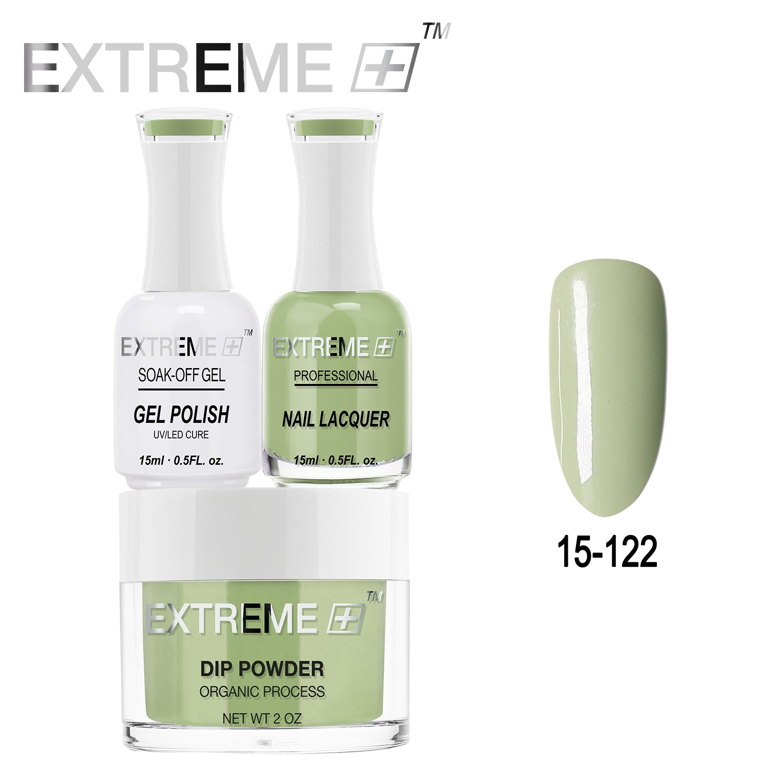 EXTREME+ All-in-One 3-in-1 Combo Set - Dip Powder, Gel Polish, and Nail Lacquer #015