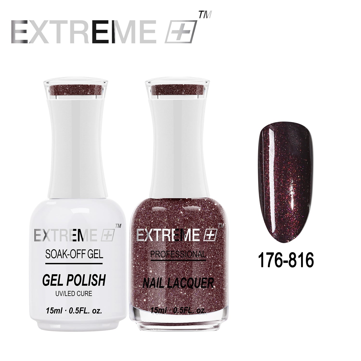 EXTREME+ All-in-One Gel Polish and Nail Lacquer Matching Duo #G176