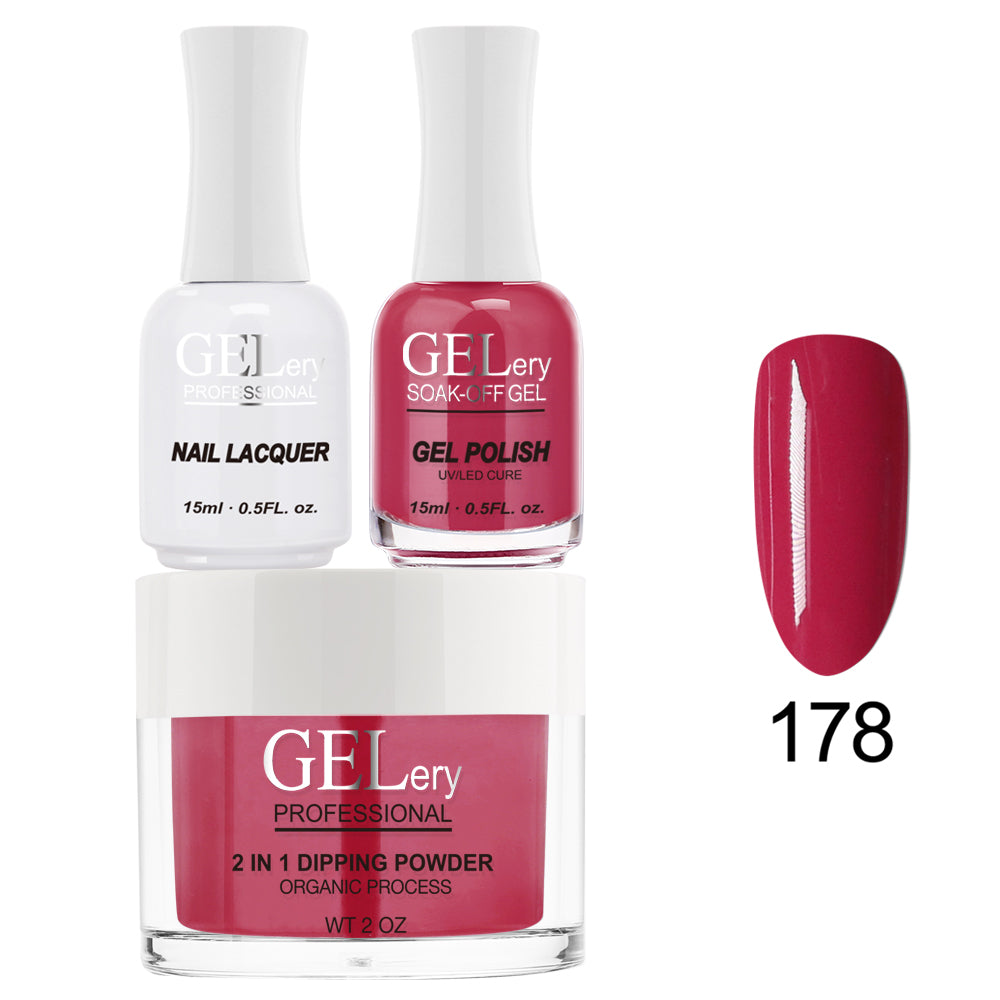 GELery 3 in 1 Trio Set - Gel, Lacquer, & Dip - #178