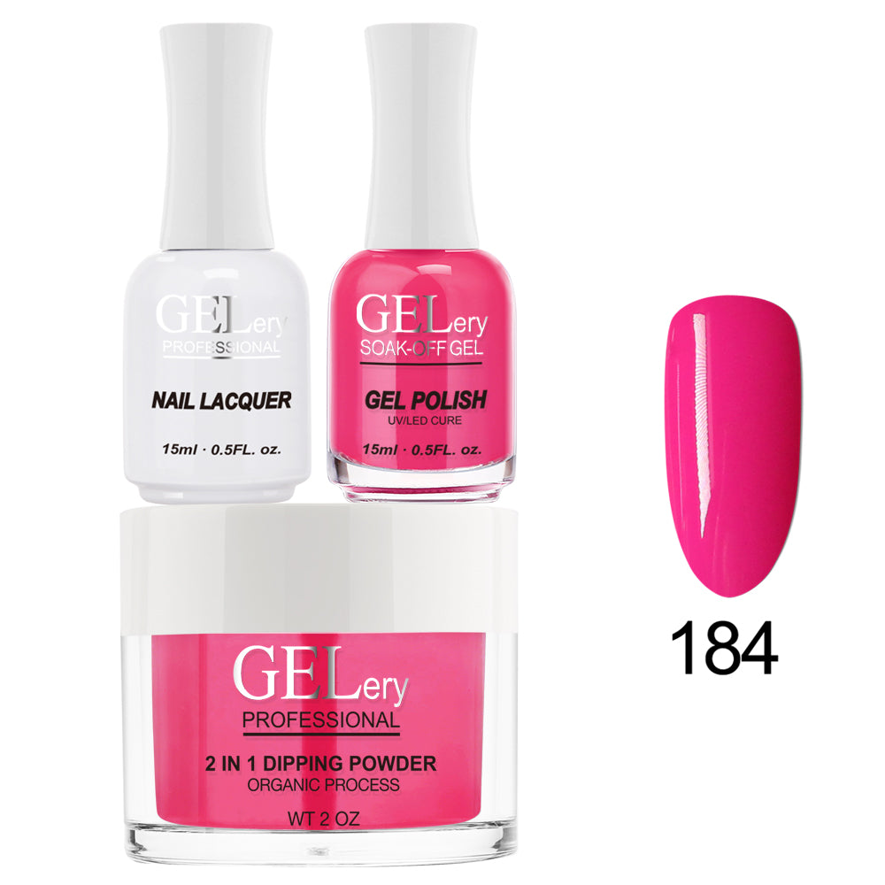 GELery 3 in 1 Trio Set - Gel, Lacquer, & Dip - #184