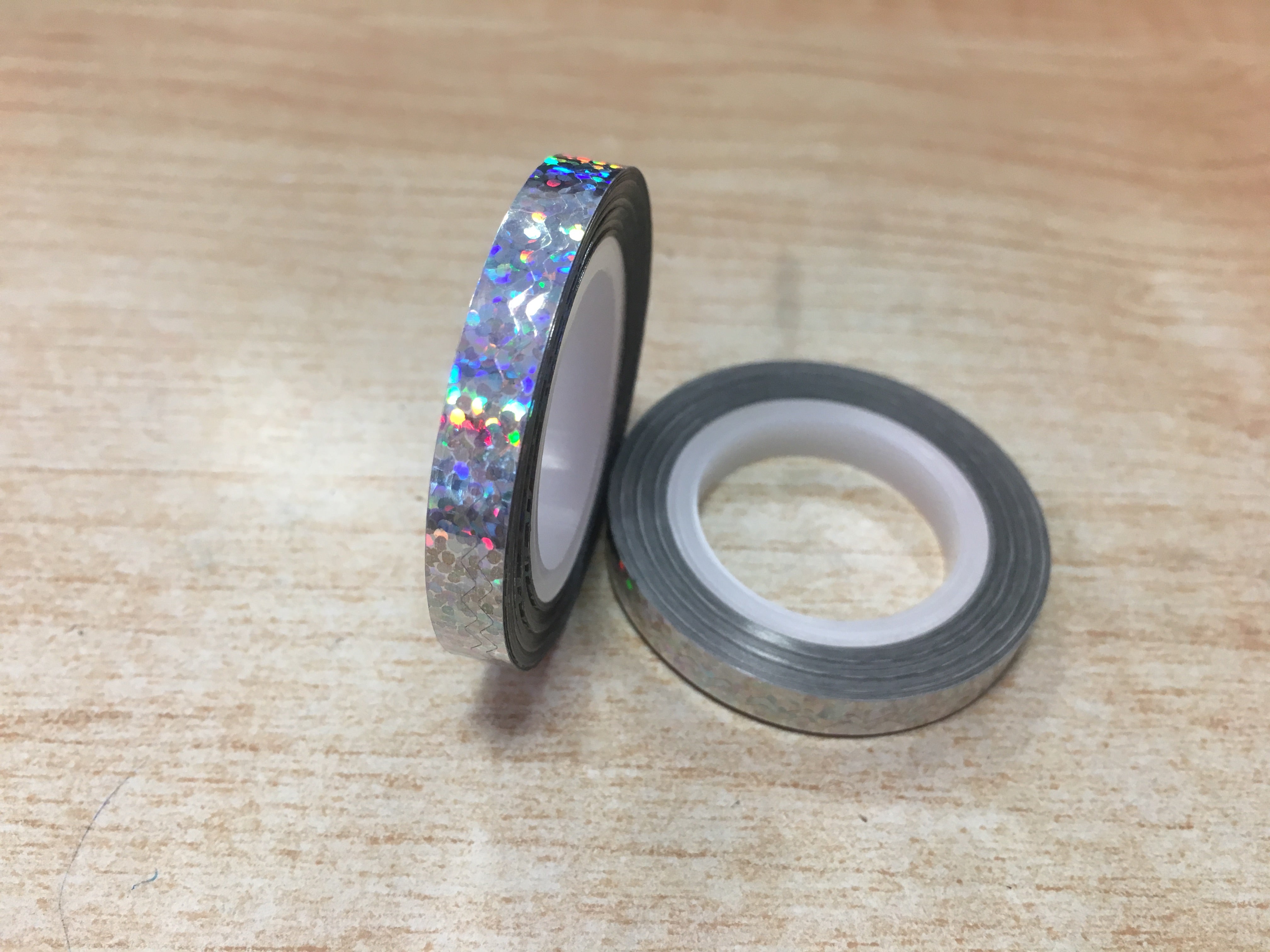 Nail Art Wave Striping Tape Bạc Laser