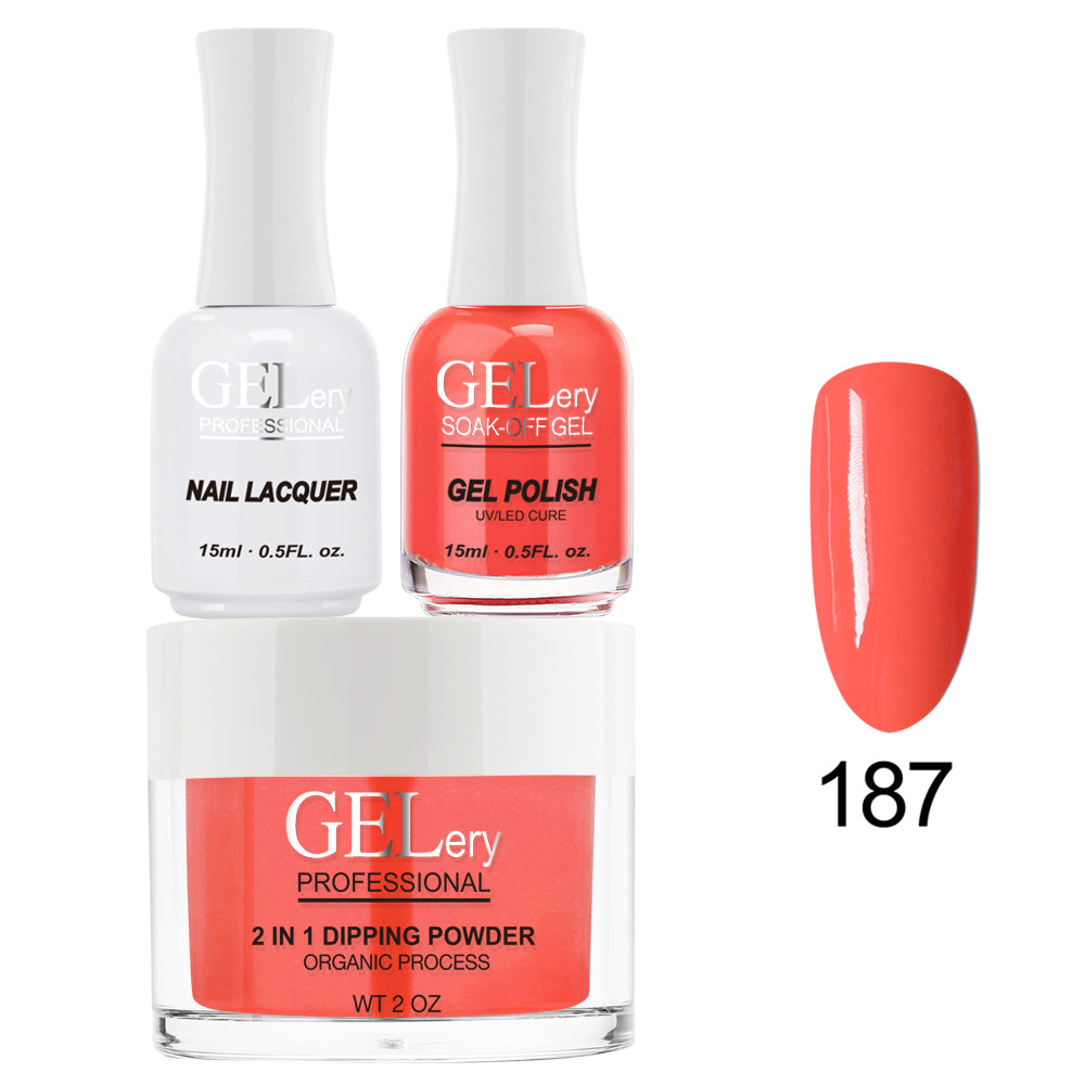 GELery 3 in 1 Trio Set - Gel, Lacquer, & Dip - #187