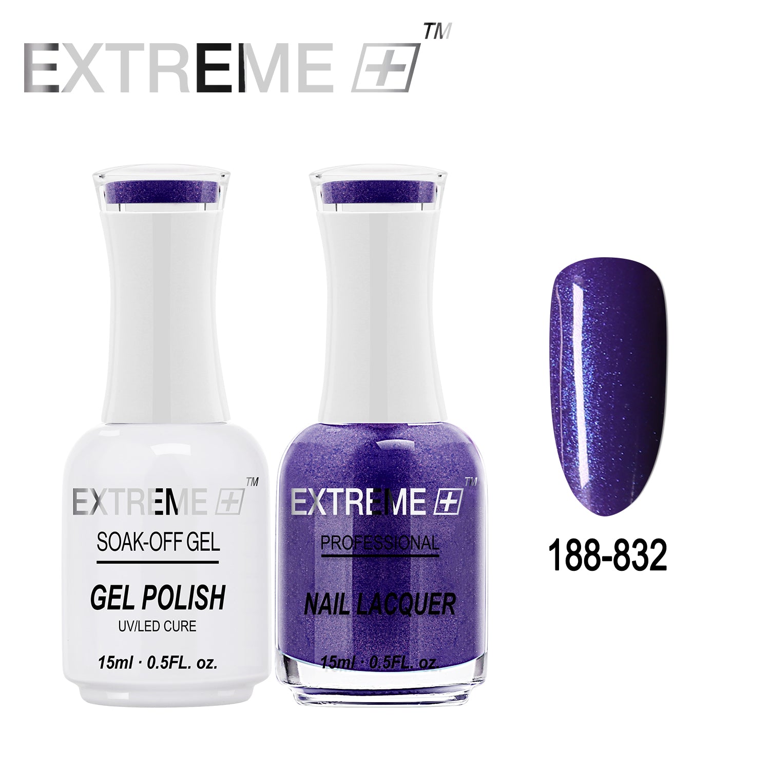 EXTREME+ All-in-One Gel Polish and Nail Lacquer Matching Duo #G188