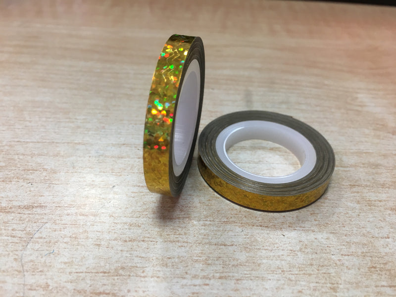 Nail Art Wave Striping Tape Gold Laser