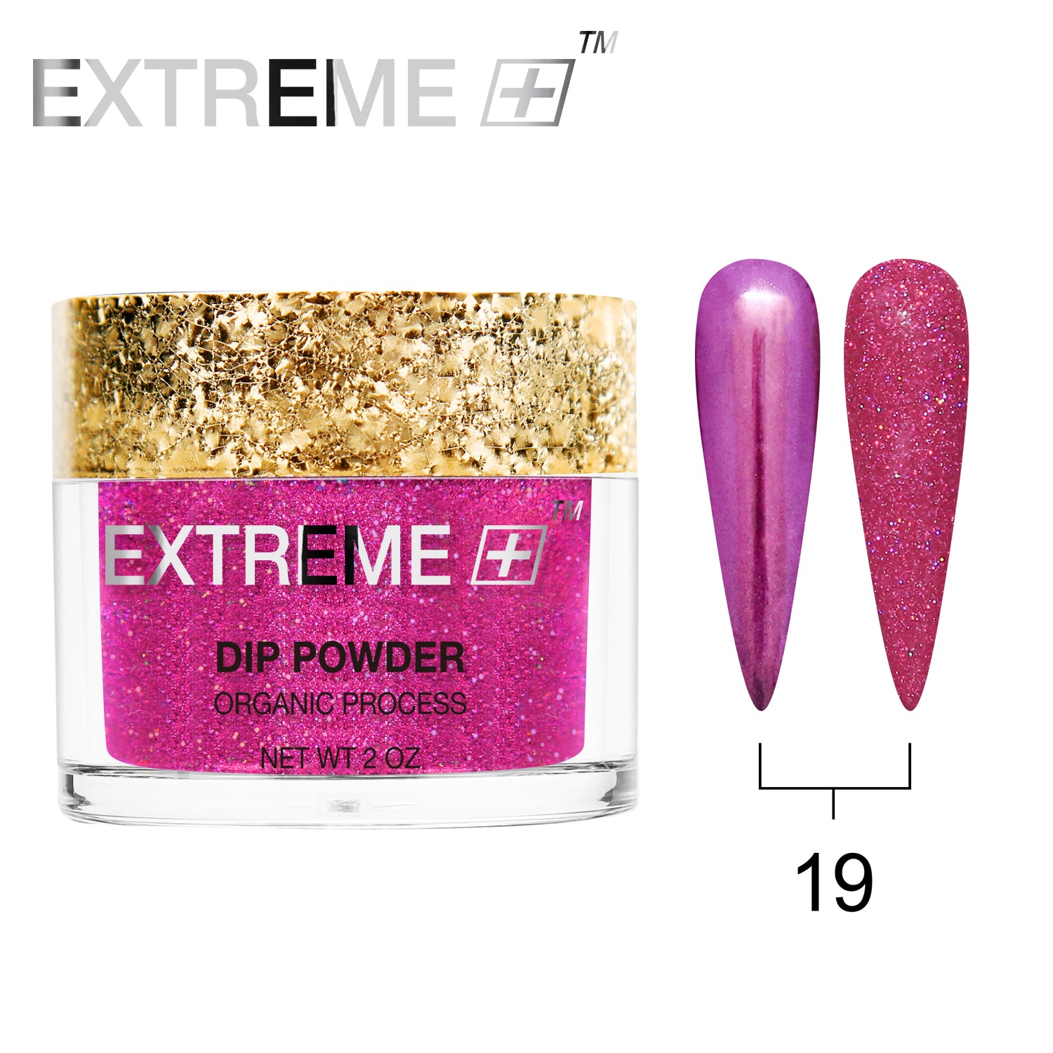 EXTREME+ Holo Chrome Dip Powder - #019