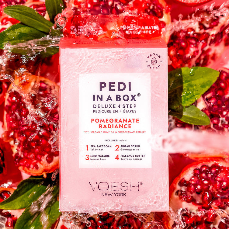 VOESH Deluxe Pedicure 4 Step - Pomegranate  Radiance