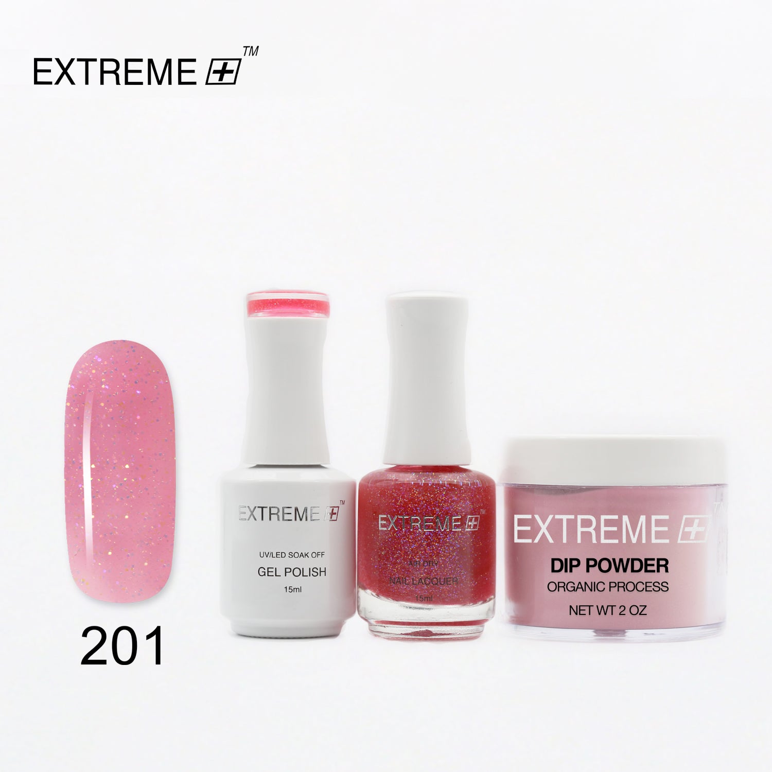 EXTREME+ 3 in 1 Combo Set - Gel, Lacquer, & Dip - #201