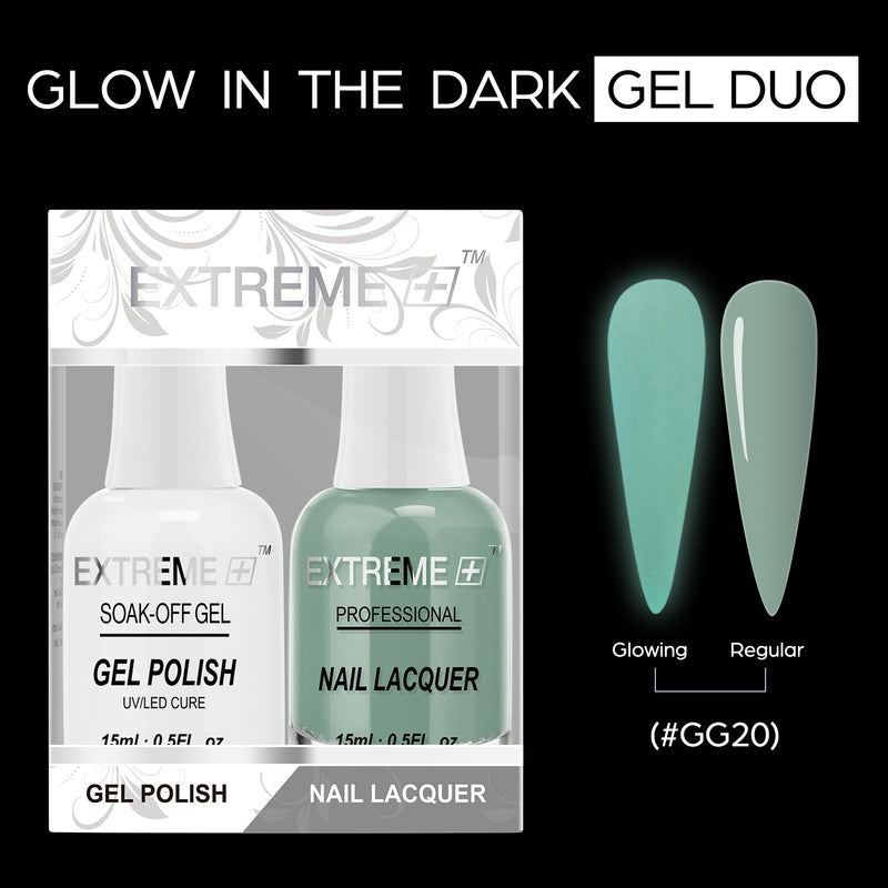 EXTREME+ Glow in the Dark Gel Matching Lacquer -