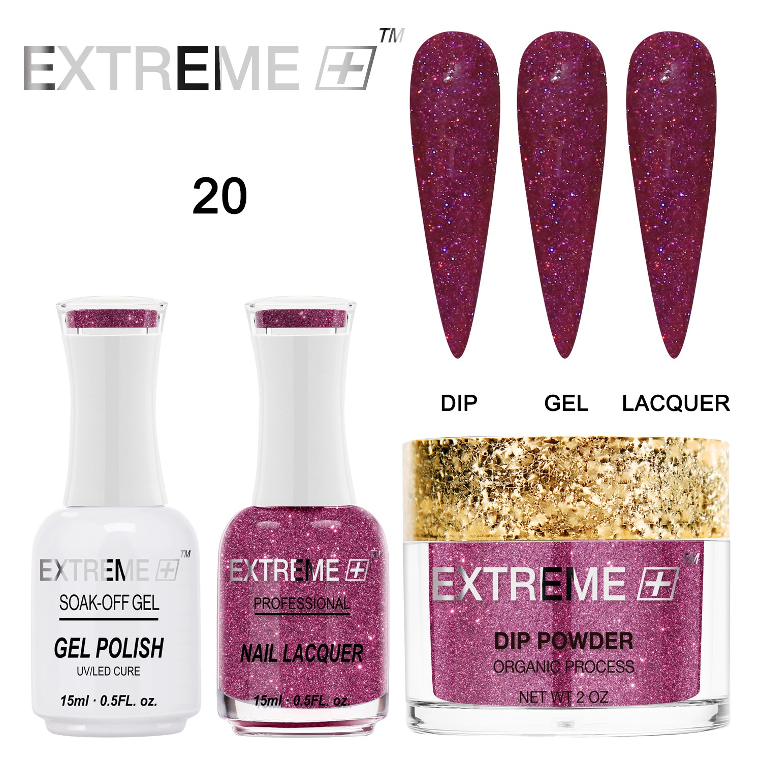 EXTREME+ 3 in 1 Combo Set - Holo Chrome - #020