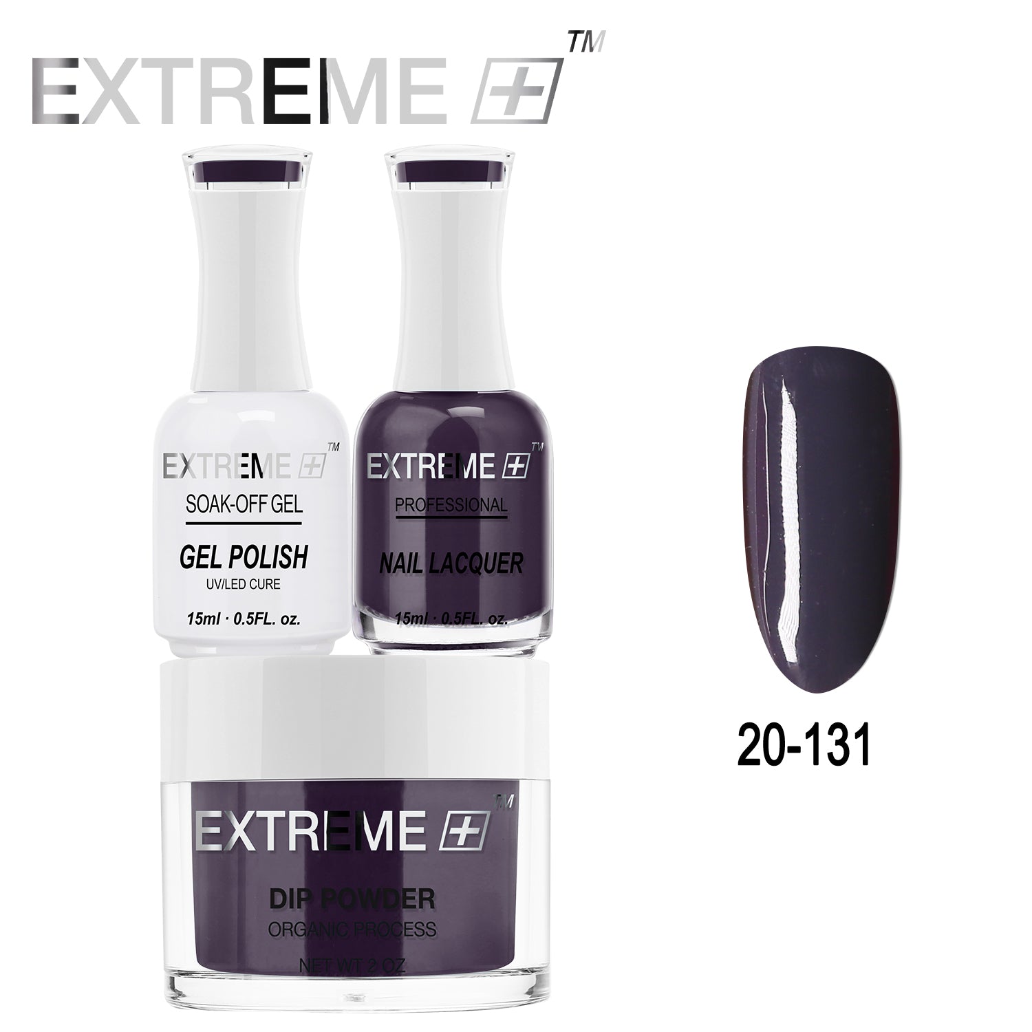 EXTREME+ All-in-One 3-in-1 Combo Set - Dip Powder, Gel Polish, and Nail Lacquer #020