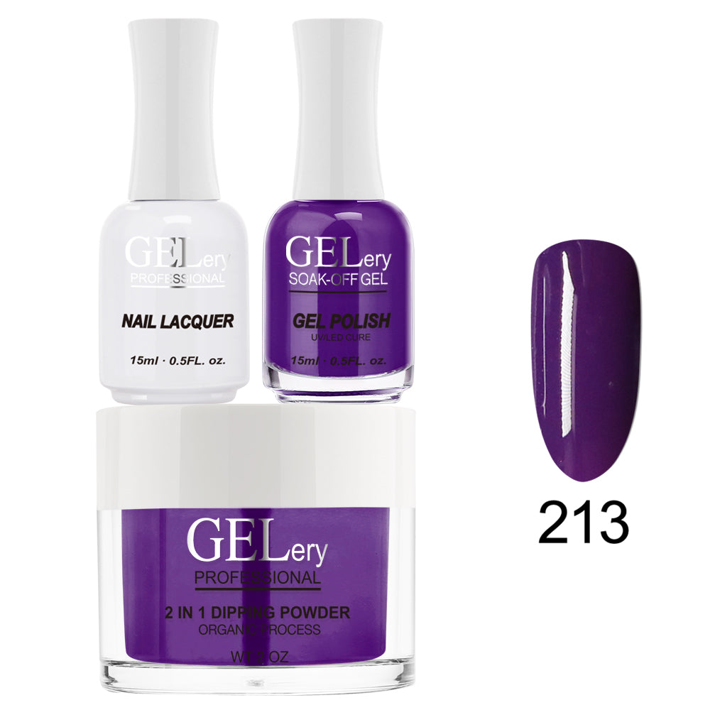 GELery 3 in 1 Trio Set - Gel, Lacquer, & Dip - #213