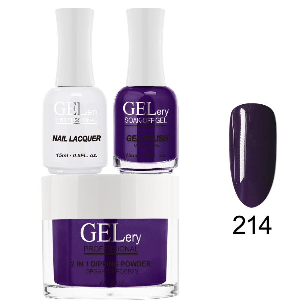 GELery 3 in 1 Trio Set - Gel, Lacquer, & Dip - #214