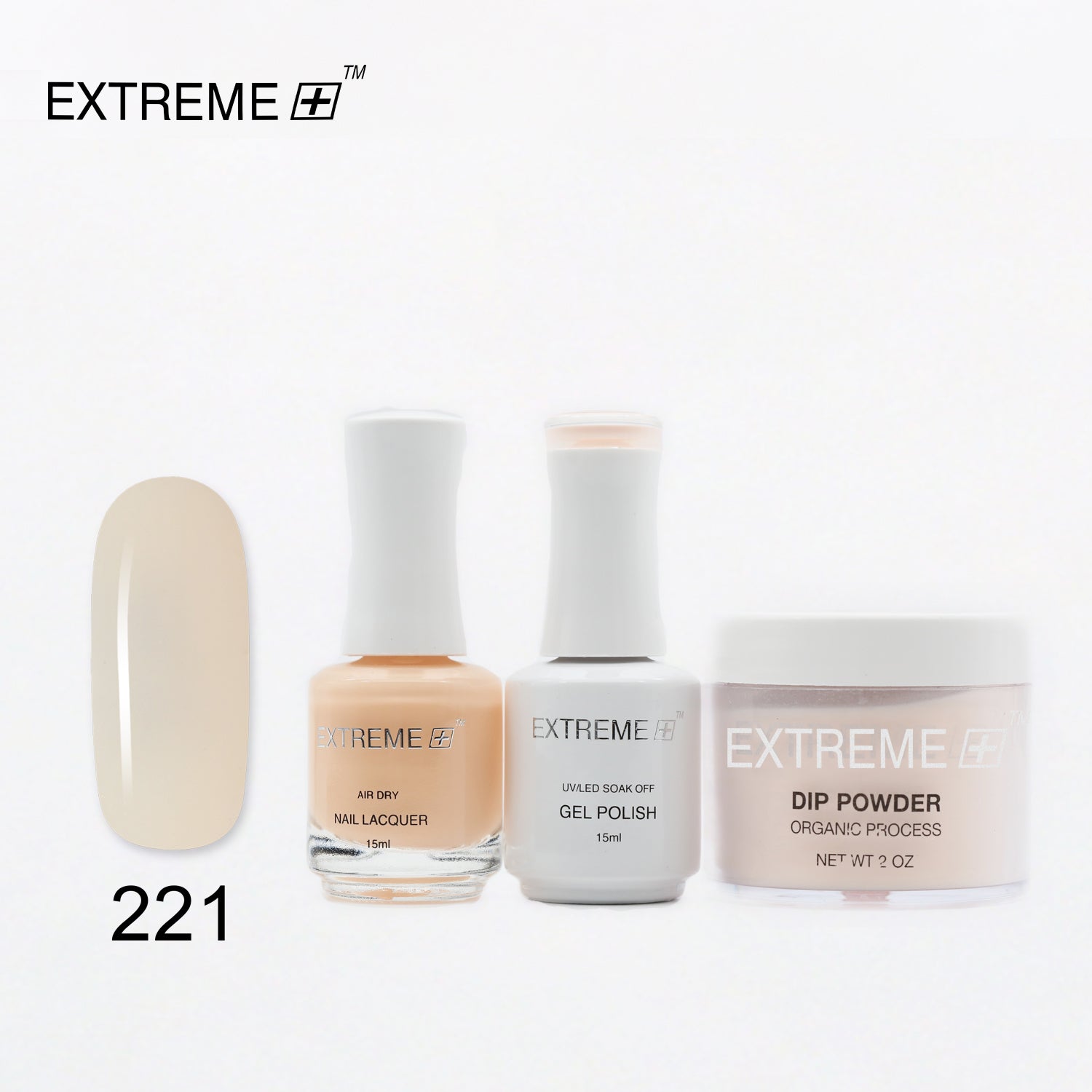 EXTREME+ 3 in 1 Combo Set - Gel, Lacquer, & Dip - #221