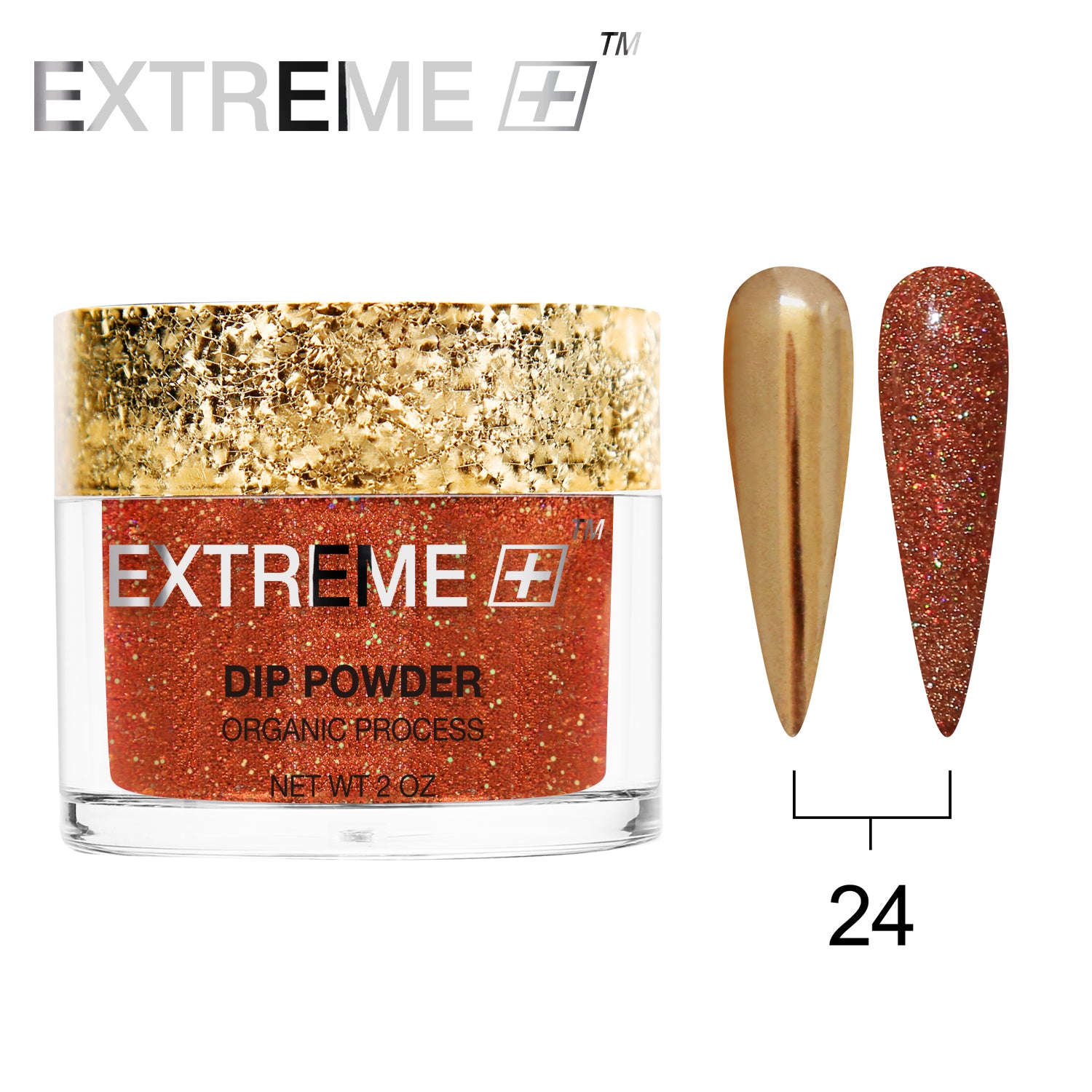 EXTREME+ Holo Chrome Dip Powder - #024