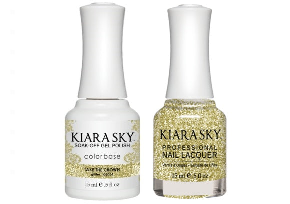 Kiara Sky All-In-One GEL + MATCHING LACQUER (DUO) - 5024 TAKE THE CROWN