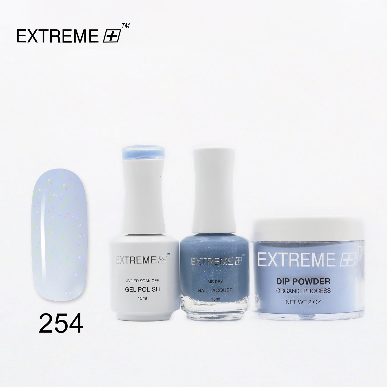 EXTREME+ 3 in 1 Combo Set - Gel, Lacquer, & Dip - #254