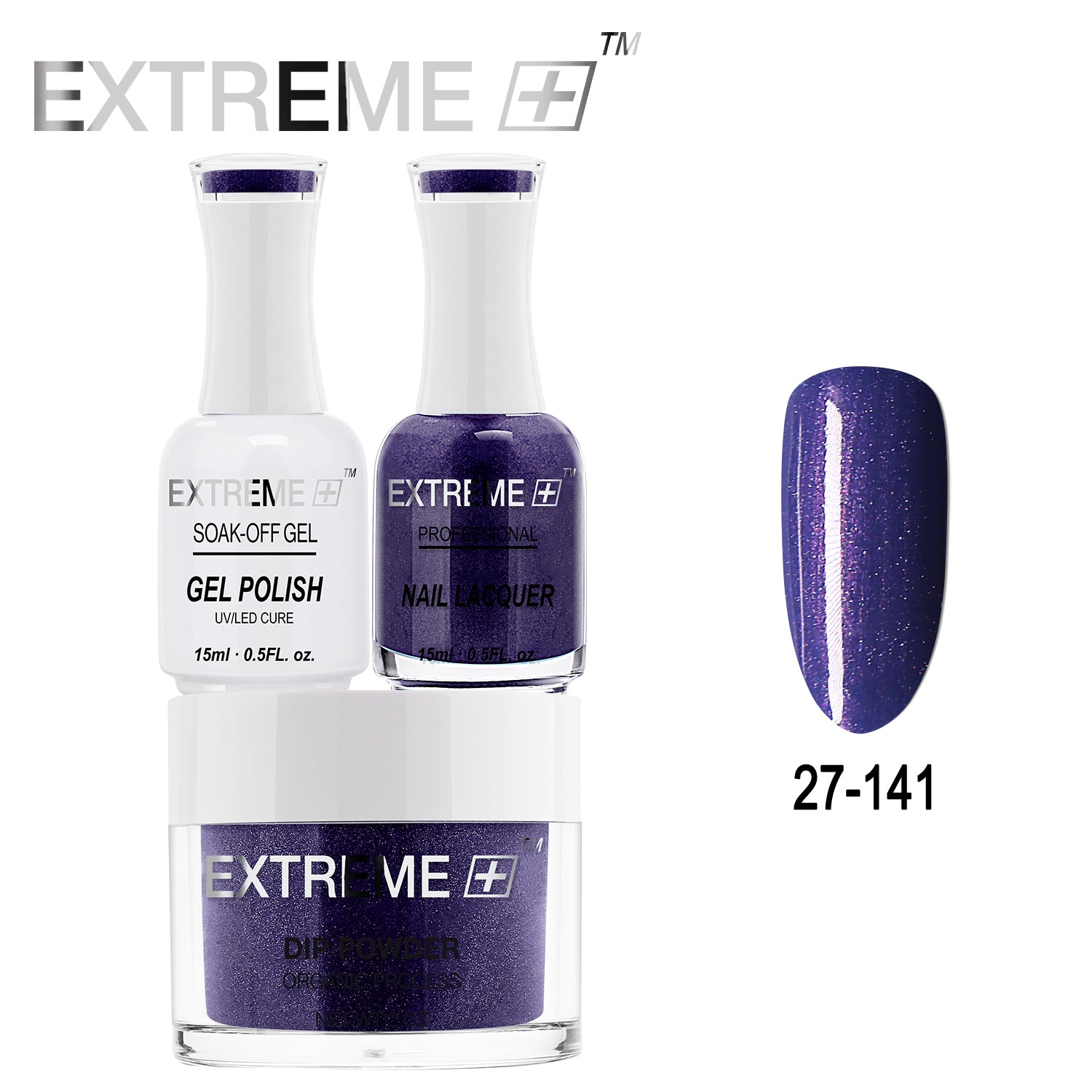 EXTREME+ All-in-One 3-in-1 Combo Set - Dip Powder, Gel Polish, and Nail Lacquer #027