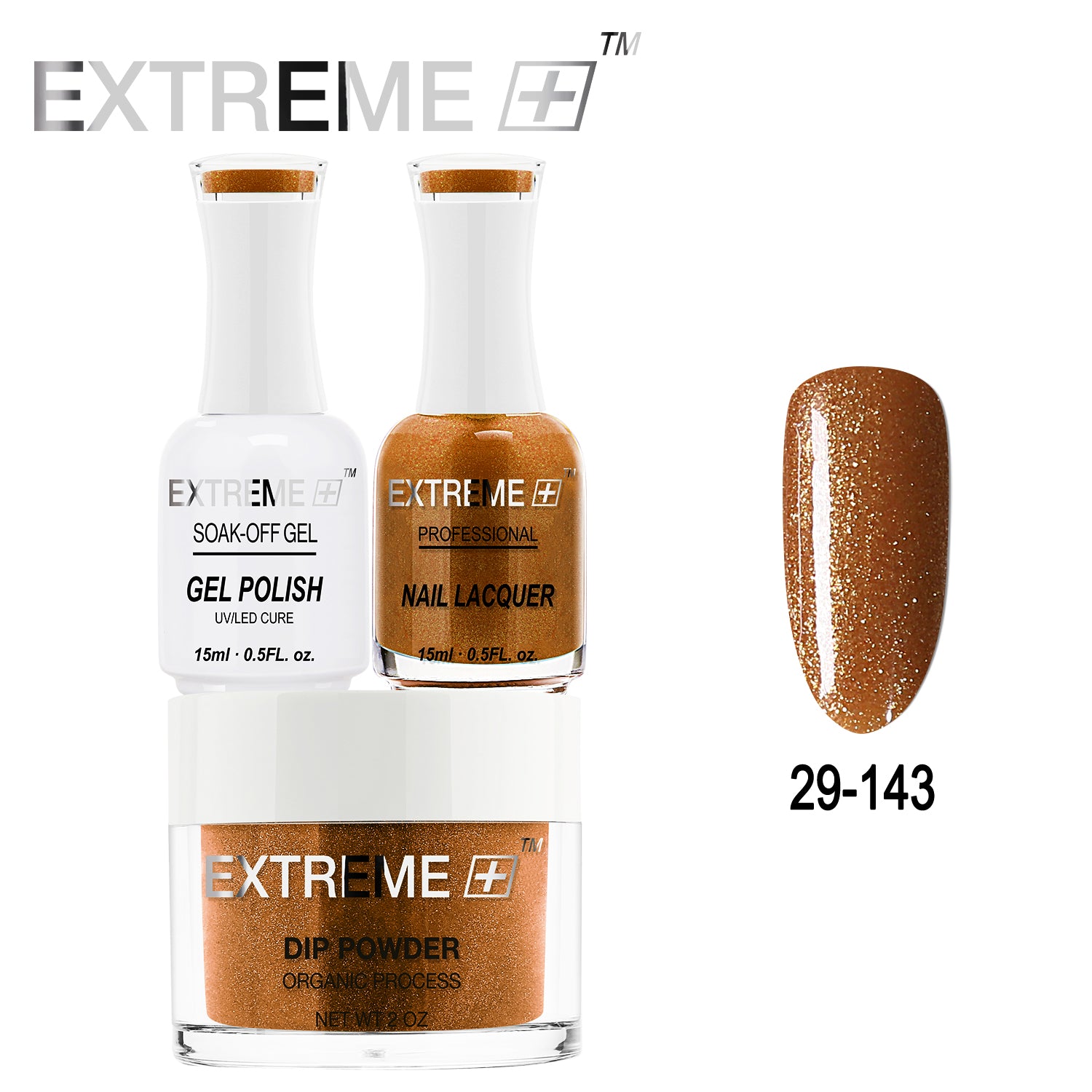 EXTREME+ All-in-One 3-in-1 Combo Set - Dip Powder, Gel Polish, and Nail Lacquer #029