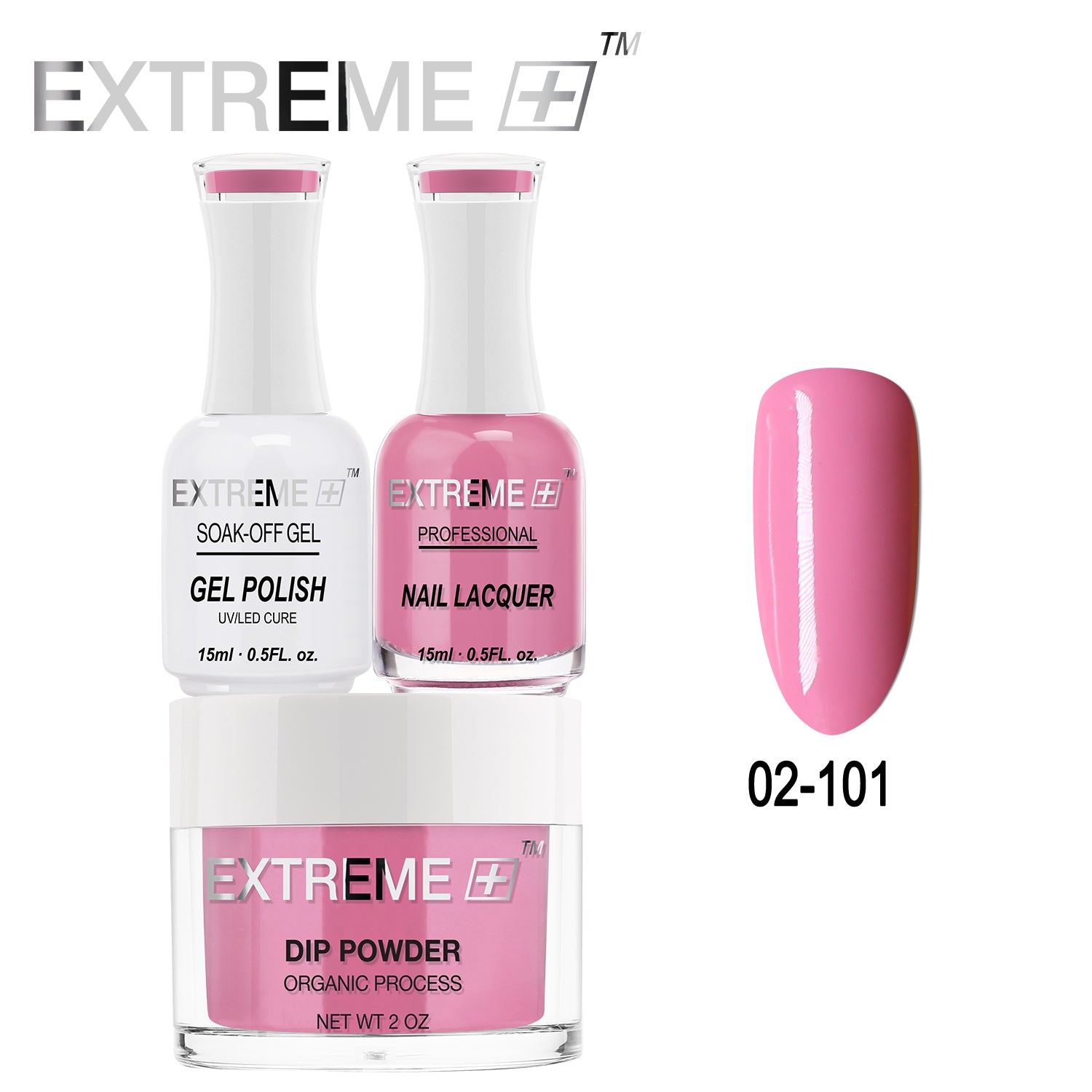 EXTREME+ All-in-One 3-in-1 Combo Set - Dip Powder, Gel Polish, and Nail Lacquer #002