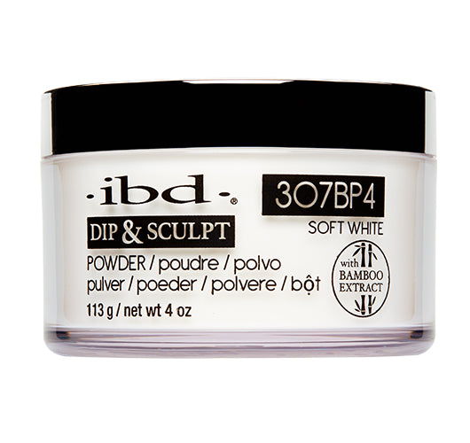 IBD Dipping Powder Pink & White 4 Oz -Soft White  307BP4