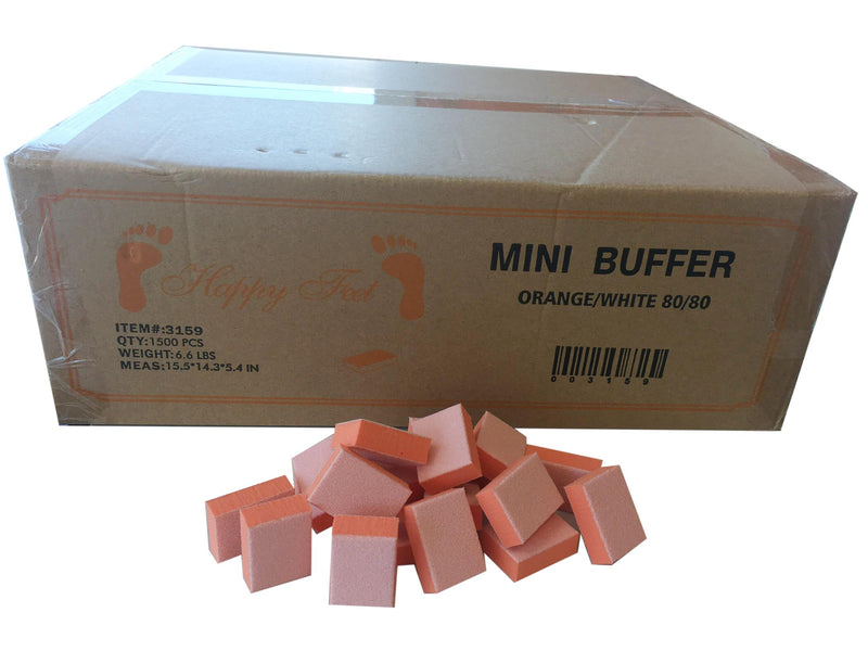 HappyFeet Mini Buffer Orange White 80/80