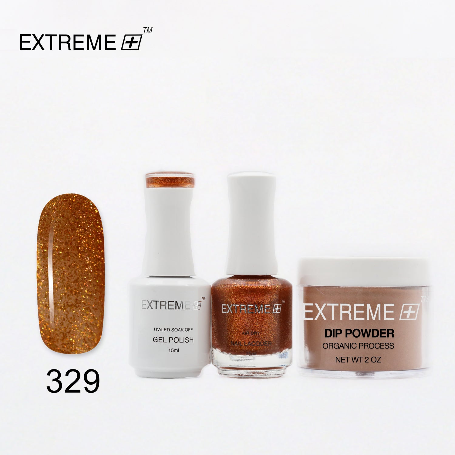 EXTREME+ 3 in 1 Combo Set - Gel, Lacquer, & Dip - #329