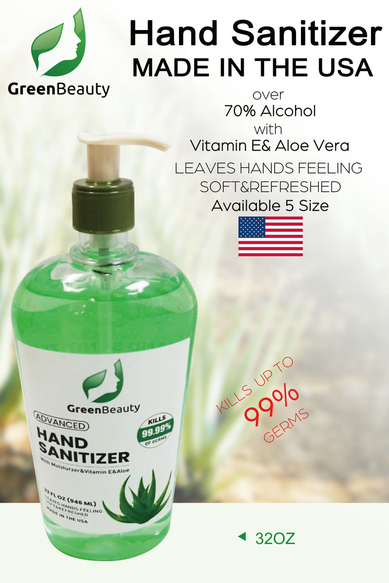 BUY 1 GET 1 FREE - GreenBeauty Hand Sanitizer 32 oz - FDA Approved