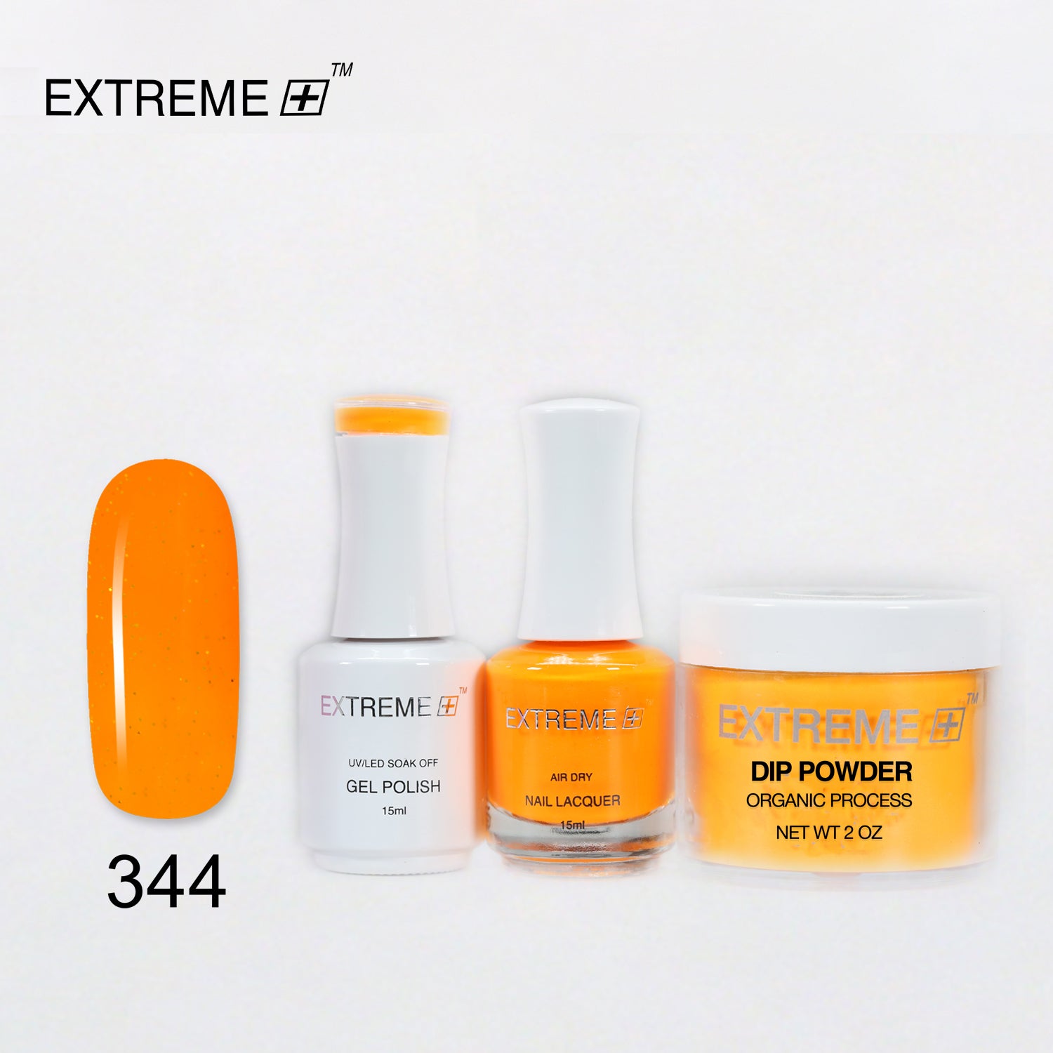 EXTREME+ 3 in 1 Combo Set - Gel, Lacquer, & Dip - #344