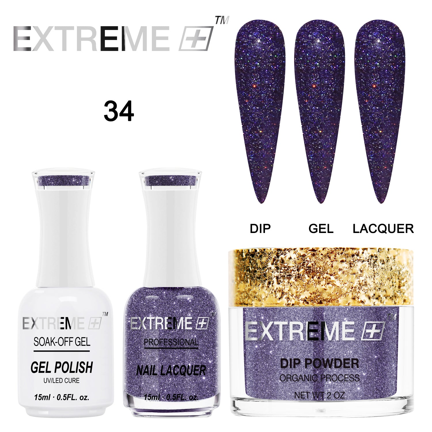 Bộ combo EXTREME+ 3 trong 1 - Holo Chrome - #034