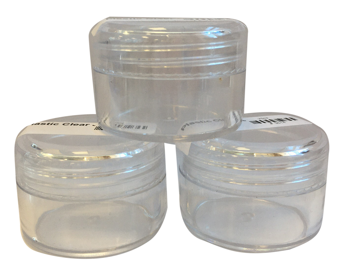 Plastic Clear Jar 25ml