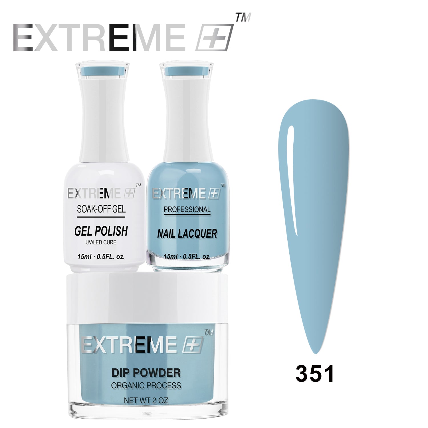 EXTREME+ 3 in 1 Combo Set - Gel, Lacquer, & Dip - #351