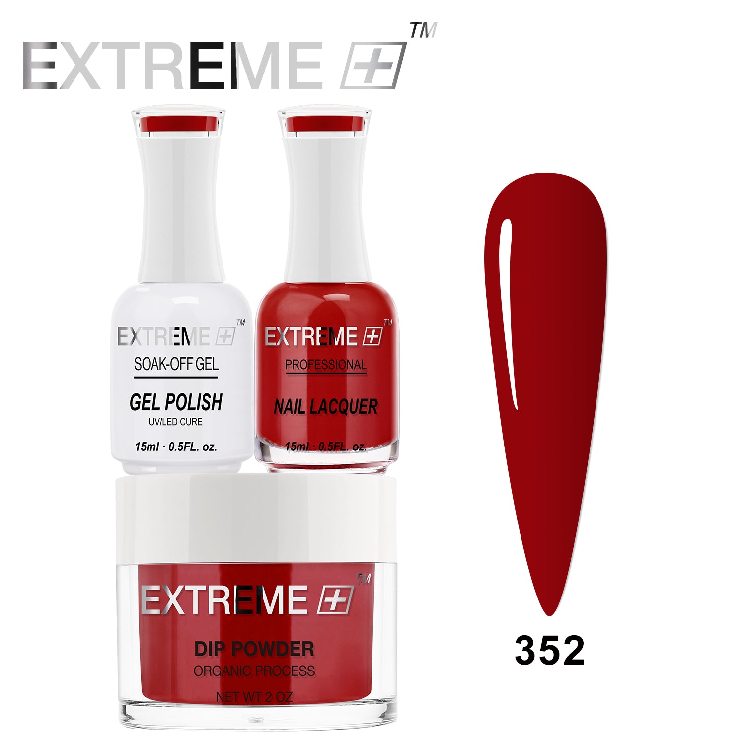 EXTREME+ 3 in 1 Combo Set - Gel, Lacquer, & Dip - #352