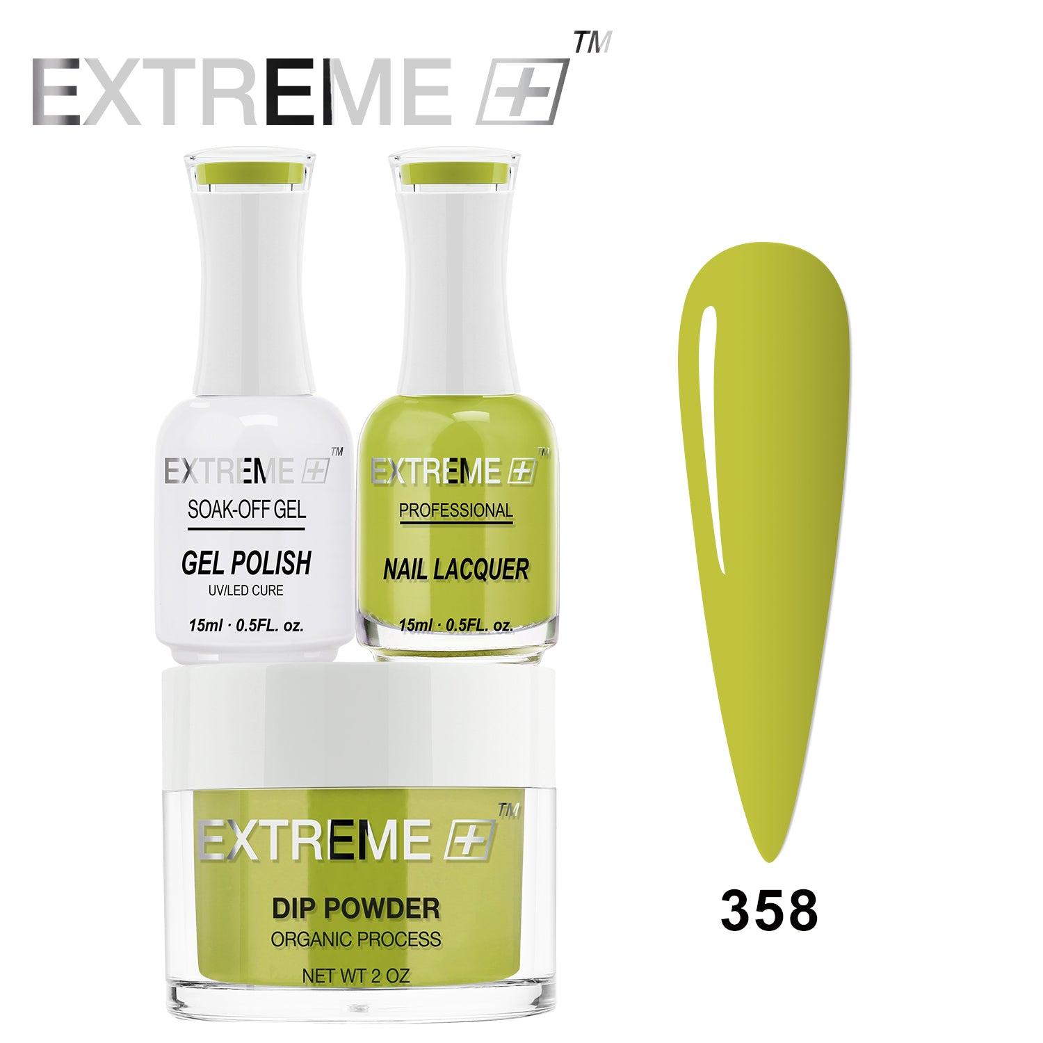 EXTREME+ 3 in 1 Combo Set - Gel, Lacquer, & Dip - #358