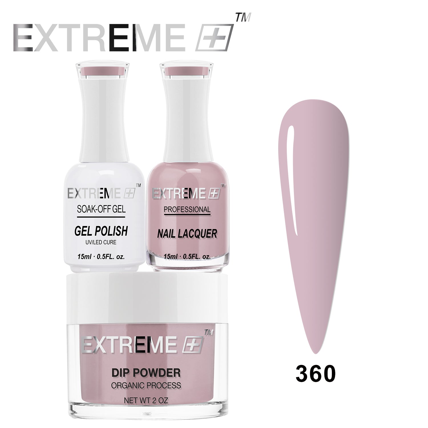 EXTREME+ 3 in 1 Combo Set - Gel, Lacquer, & Dip - #360