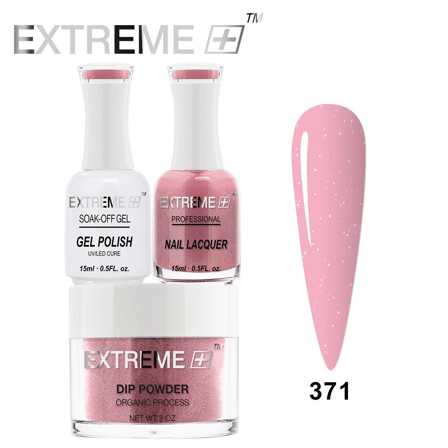 EXTREME+ 3 in 1 Combo Set - Gel, Lacquer, & Dip - #371