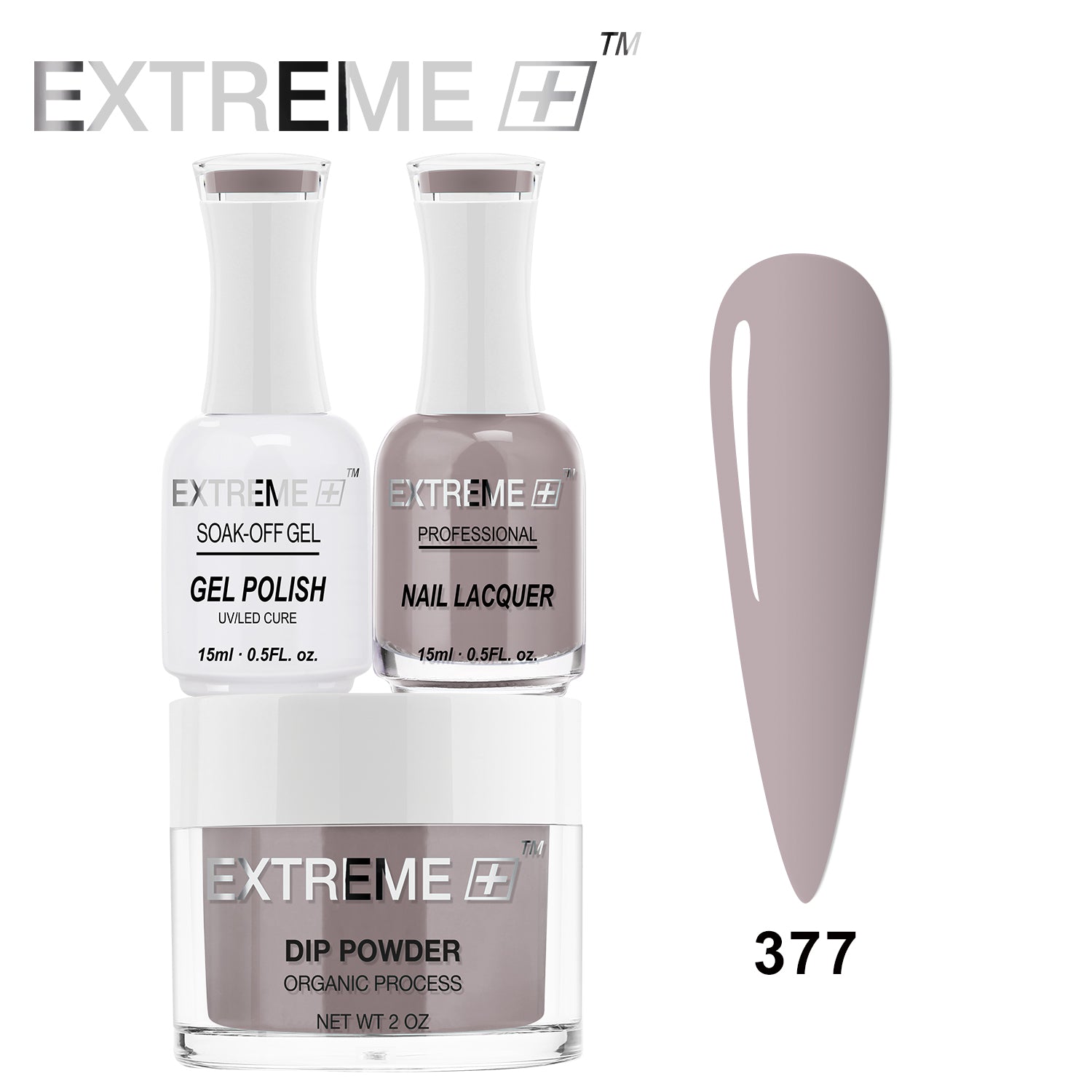 EXTREME+ 3 in 1 Combo Set - Gel, Lacquer, & Dip - #377