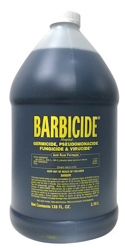 BB Barbicide Hospital-grade, EPA approved broad-spectrum disinfectant.