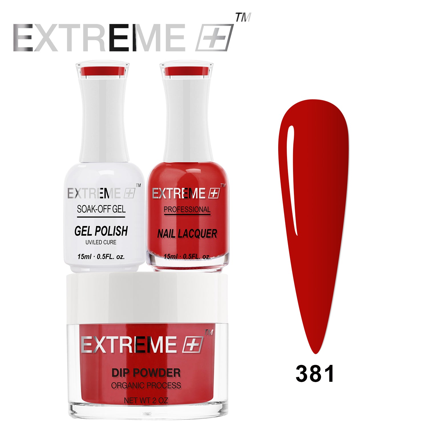 EXTREME+ 3 in 1 Combo Set - Gel, Lacquer, & Dip - #381