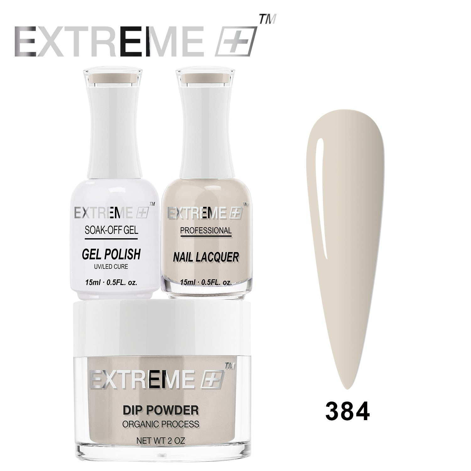 EXTREME+ 3 in 1 Combo Set - Gel, Lacquer, & Dip - #384