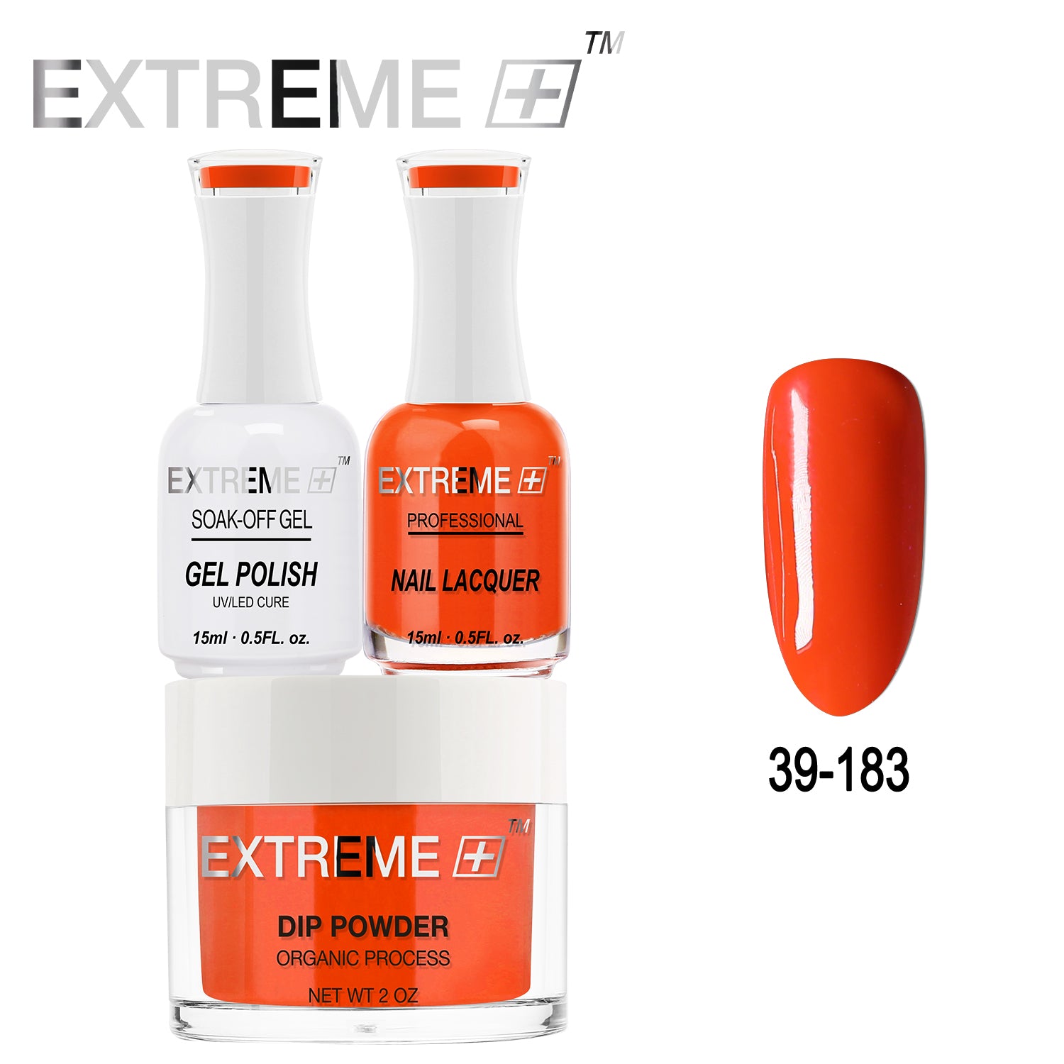 EXTREME+ All-in-One 3-in-1 Combo Set - Dip Powder, Gel Polish, and Nail Lacquer #039