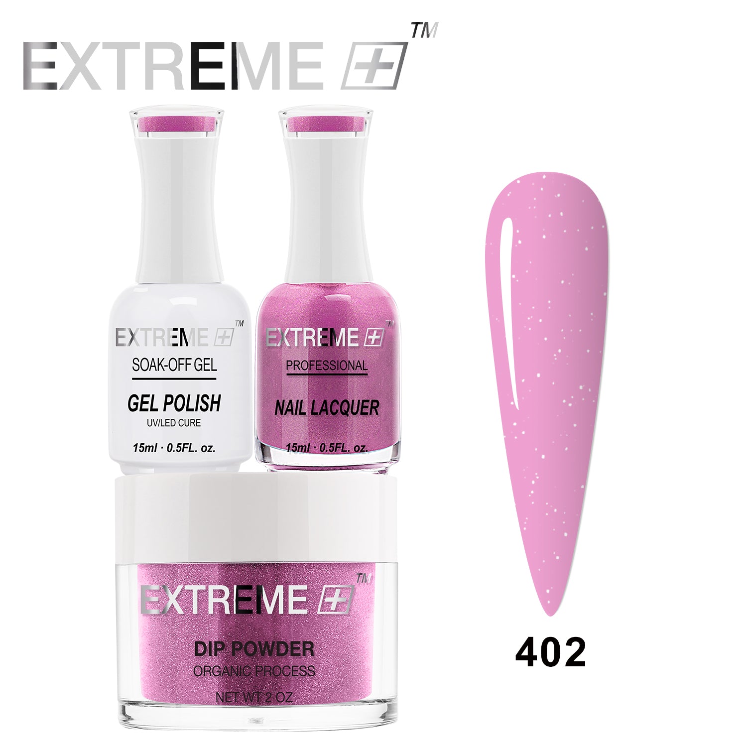 EXTREME+ 3 in 1 Combo Set - Gel, Lacquer, & Dip - #402