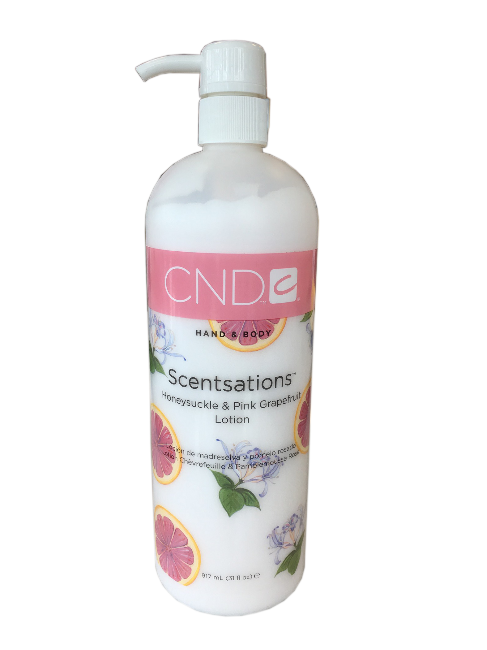 CND Hand & Body Lotion - Honeysuckle & Pink - 31 oz