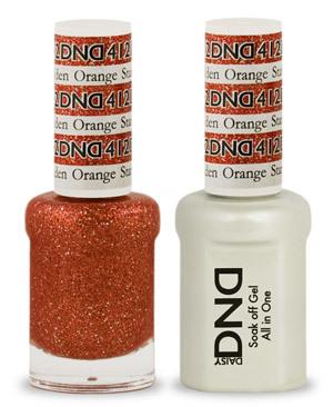 DND - Gel & Lacquer # 412 Golden Orange Star