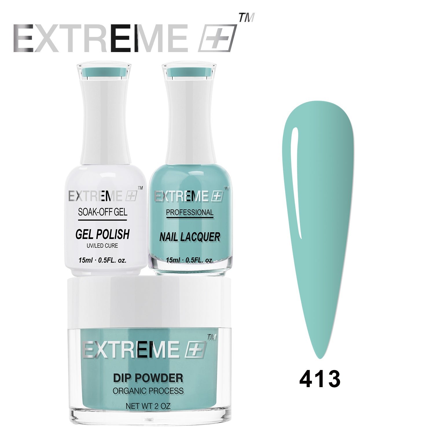 EXTREME+ 3 in 1 Combo Set - Gel, Lacquer, & Dip - #413