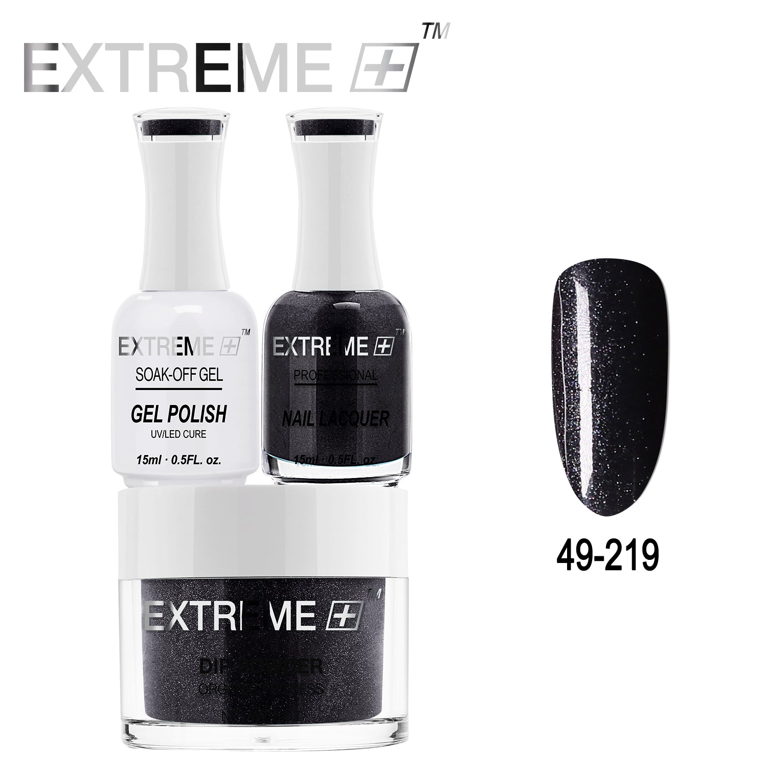 EXTREME+ All-in-One 3-in-1 Combo Set - Dip Powder, Gel Polish, and Nail Lacquer #049