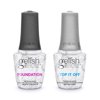 Gelish Soak-Off Dynamic Duo Foundation Base & Top It Off Sealer Gel Nail Polish, Clear, 0.5 Oz each