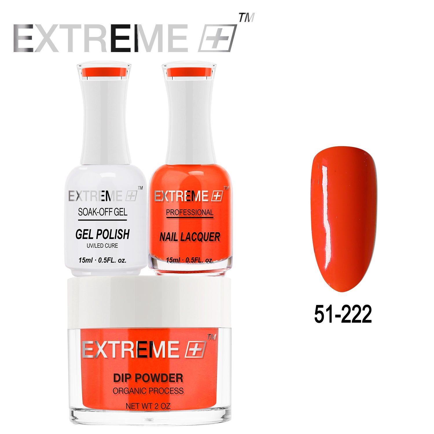 EXTREME+ All-in-One 3-in-1 Combo Set - Dip Powder, Gel Polish, and Nail Lacquer #051