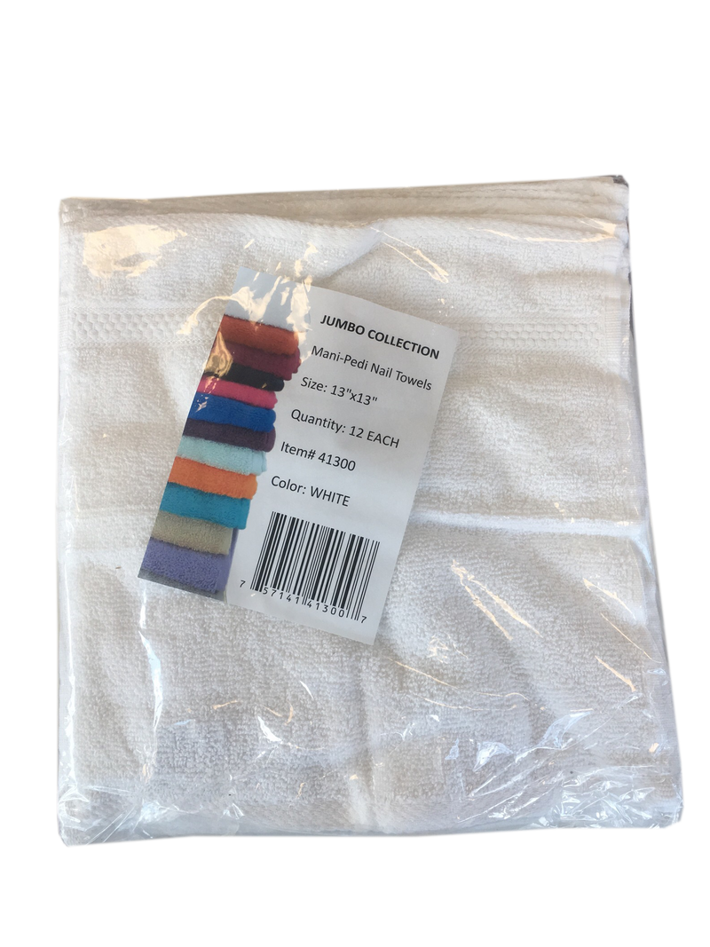 Towel Small (13x13) bag/12pcs - White