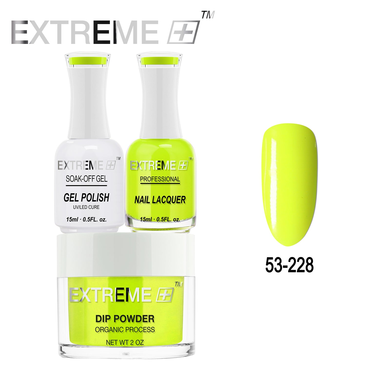 EXTREME+ All-in-One 3-in-1 Combo Set - Dip Powder, Gel Polish, and Nail Lacquer #053