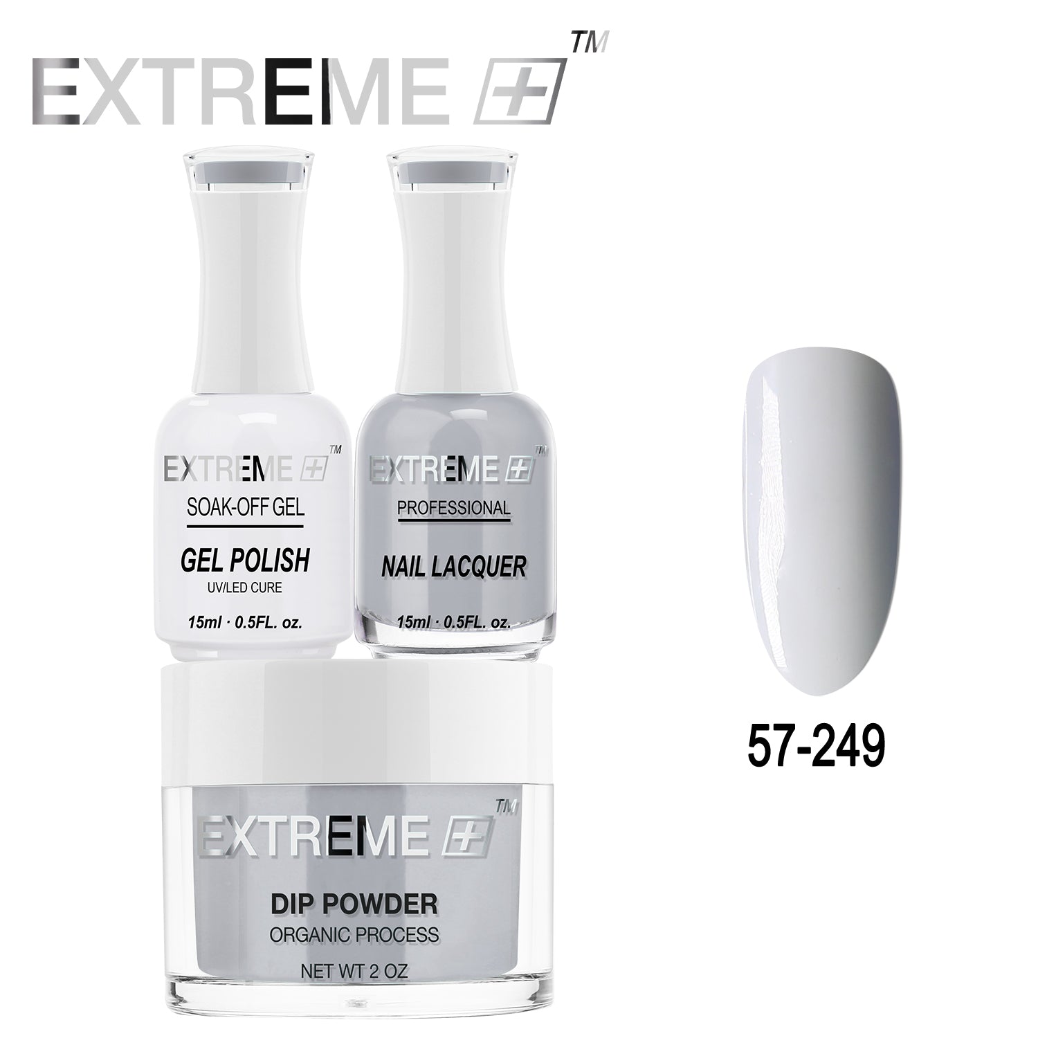 EXTREME+ All-in-One 3-in-1 Combo Set - Dip Powder, Gel Polish, and Nail Lacquer #057